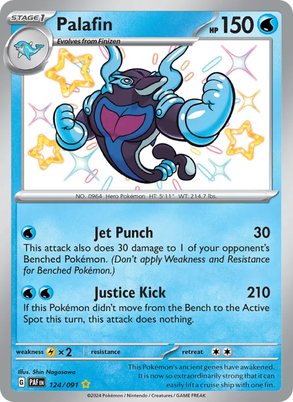 Palafin 124 card from Paldean Fates