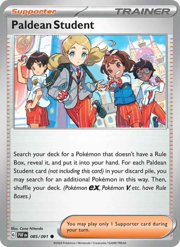 Paldean Student 85 — Paldean Fates 85, Normal finish