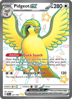 Pidgeot ex — Paldean Fates #221