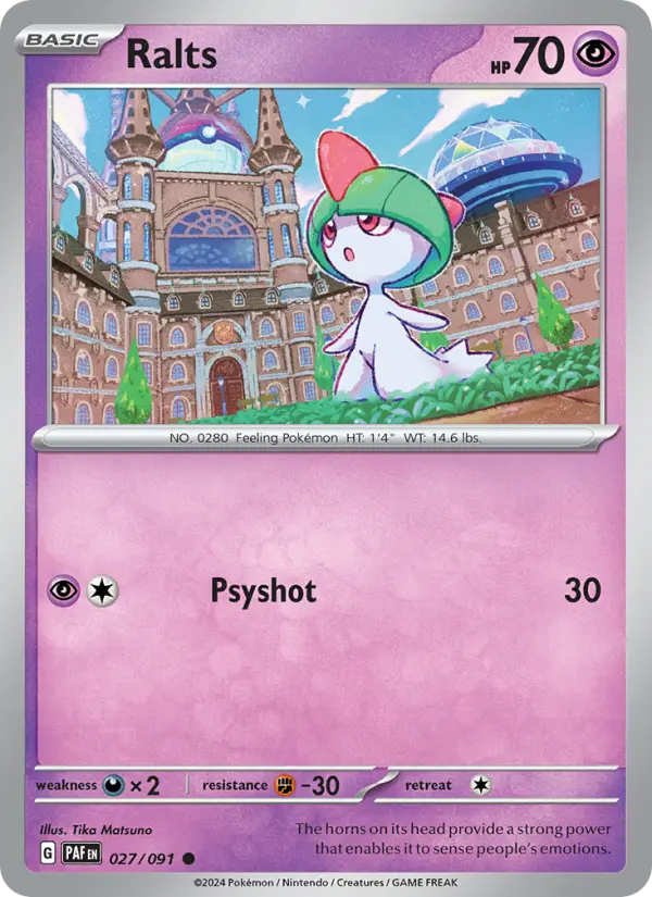 Ralts 27 — Paldean Fates 27, Normal finish