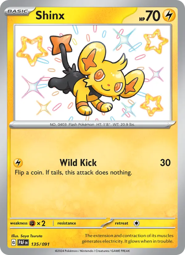 Shinx 135 — Paldean Fates 135, Holofoil finish