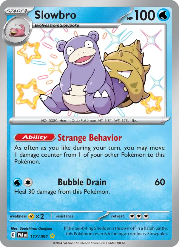 Slowbro 117 — Paldean Fates 117, Holofoil finish