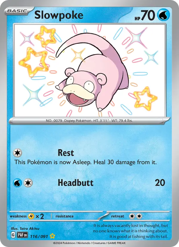 Slowpoke 116 card from Paldean Fates