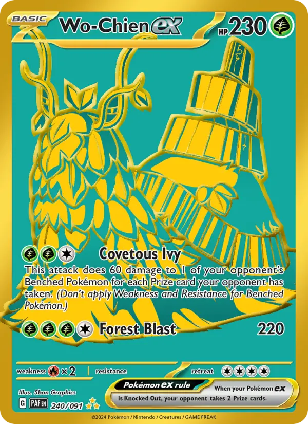 Wo-Chien ex 240 card from Paldean Fates