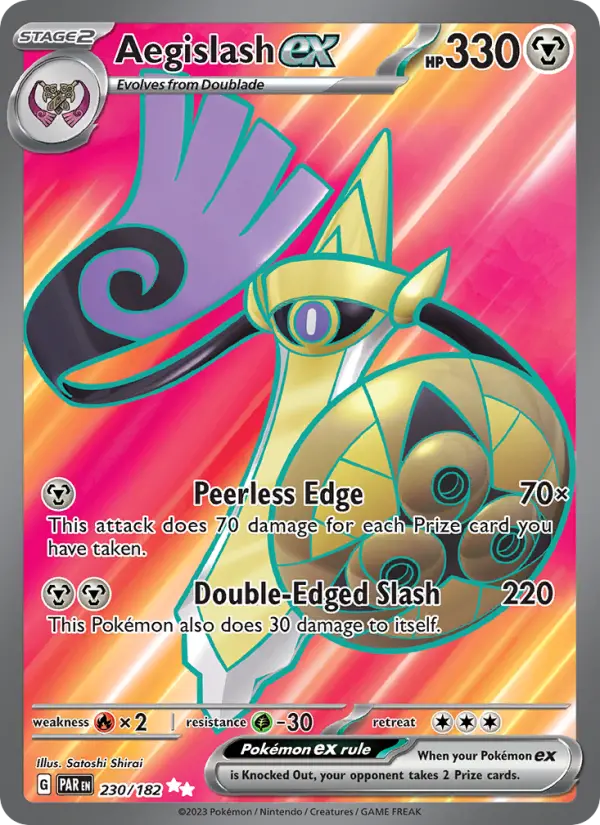 Aegislash ex 230 card from Paradox Rift