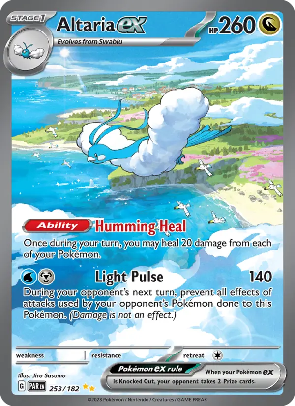Altaria ex 253 card from Paradox Rift
