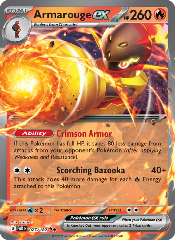 Armarouge ex 27 — Paradox Rift 27, Holofoil finish
