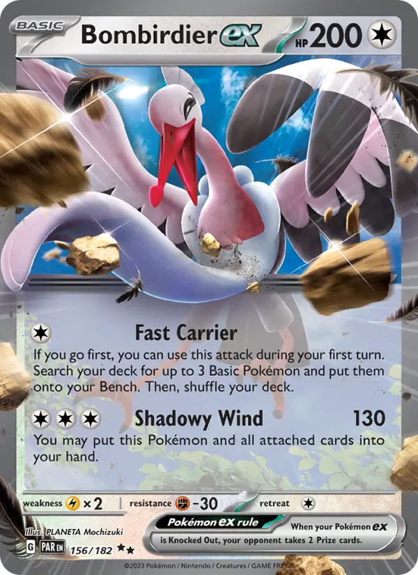 Bombirdier ex 156 — Paradox Rift 156, Holofoil finish