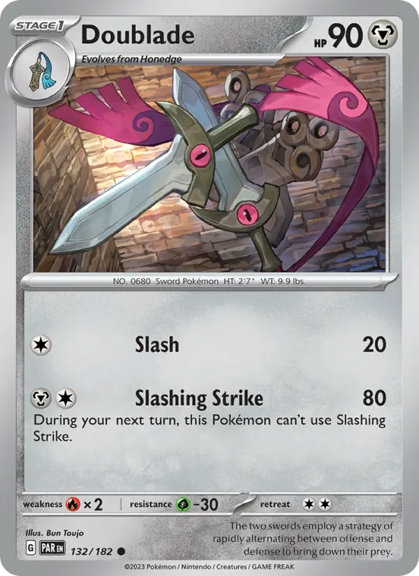 Doublade 132 card from Paradox Rift