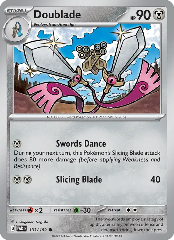 Doublade 133 card from Paradox Rift