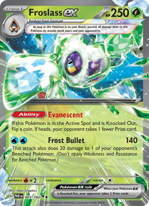 Froslass ex 3 — Paradox Rift 3, Holofoil finish