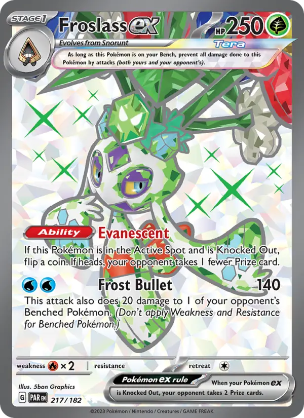 Froslass ex 217 — Paradox Rift 217, Holofoil finish