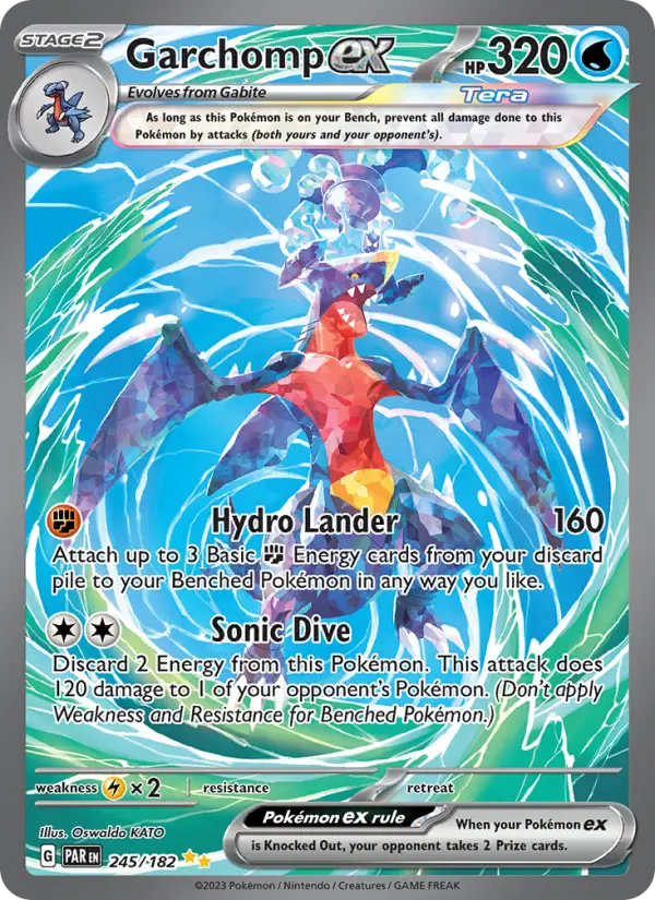 Garchomp ex 245 — Paradox Rift 245, Holofoil finish
