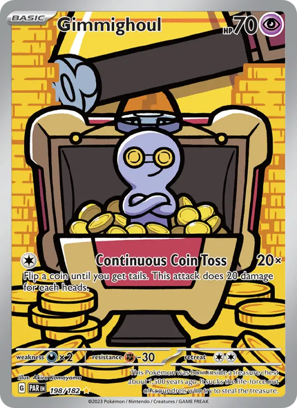 Gimmighoul 198 card from Paradox Rift
