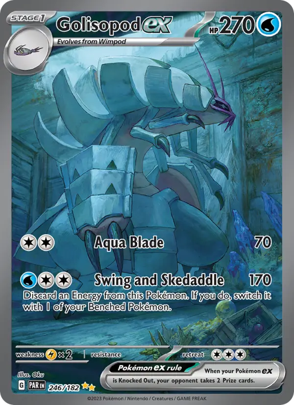 Golisopod ex 246 card from Paradox Rift