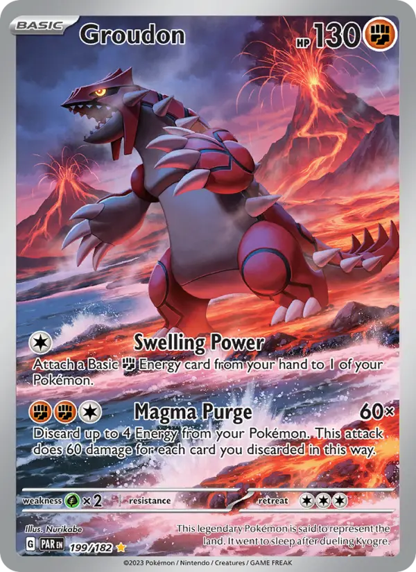 Groudon 199 — the most expensive Paradox Rift card