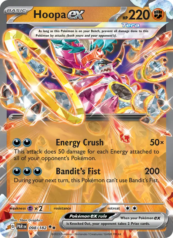 Hoopa ex 98 — Paradox Rift 98, Holofoil finish
