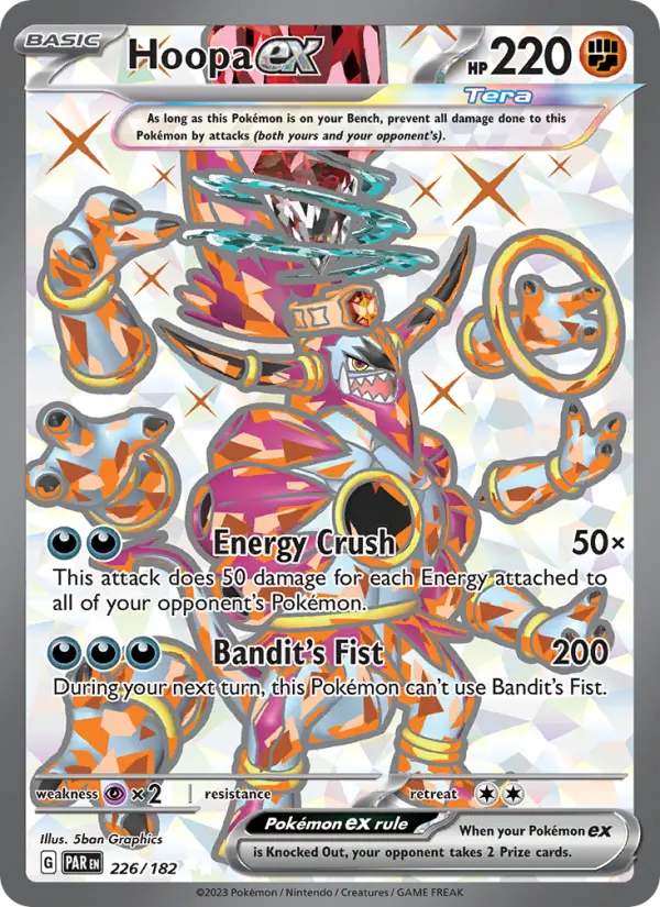 Hoopa ex 226 — Paradox Rift 226, Holofoil finish
