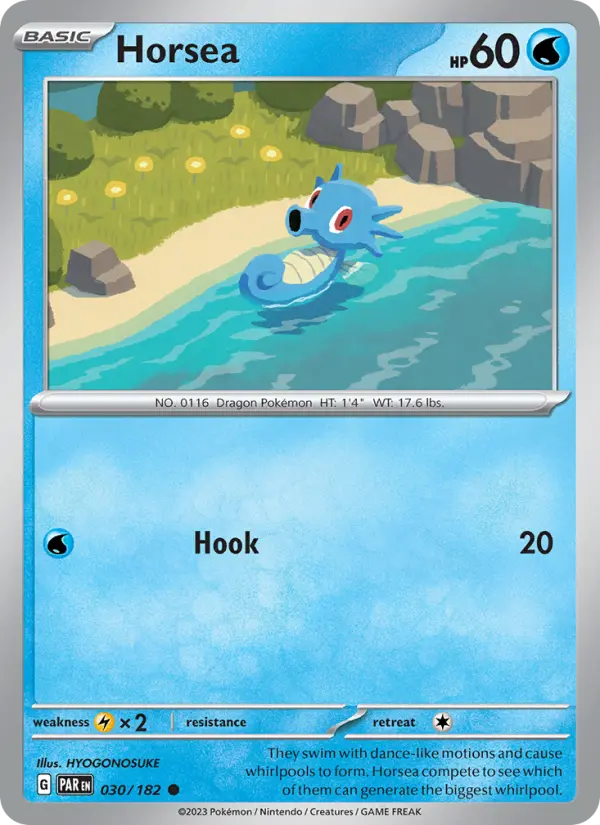 Horsea 30 card from Paradox Rift
