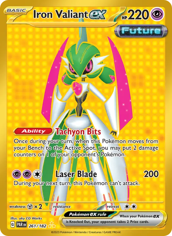 Iron Valiant ex 261 card from Paradox Rift