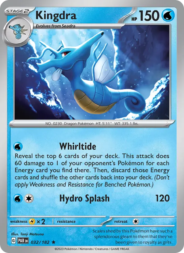 Kingdra 32 — Paradox Rift 32, Holofoil finish