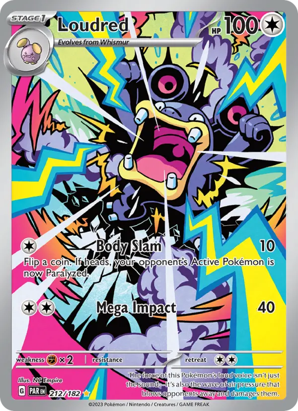 Loudred 212 card from Paradox Rift