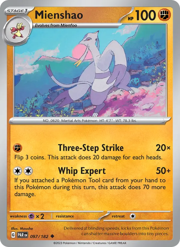 Mienshao 97 card from Paradox Rift