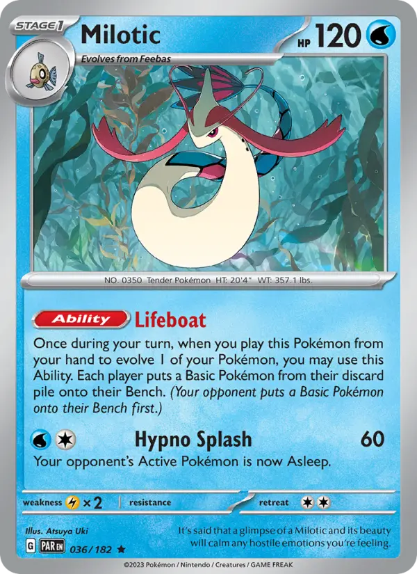 Milotic 36 card from Paradox Rift