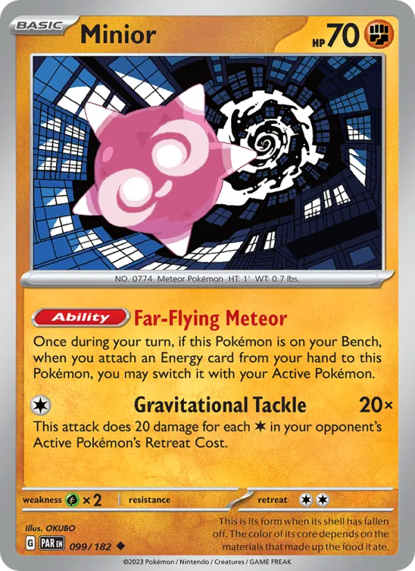 Minior 99 card from Paradox Rift