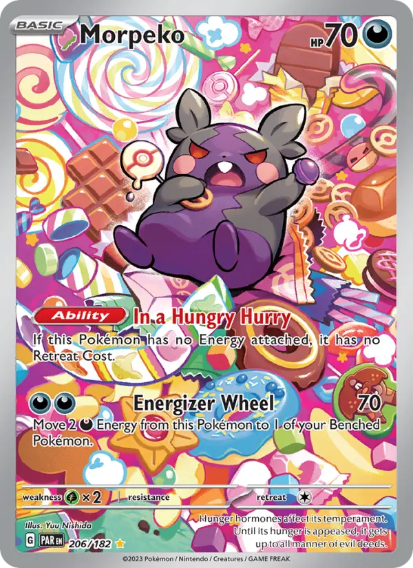 Morpeko 206 card from Paradox Rift