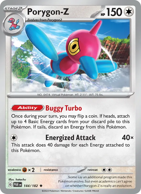 Porygon-Z 144 card from Paradox Rift