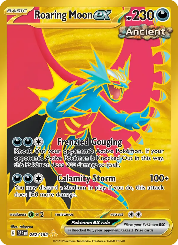 Roaring Moon ex 262 — Paradox Rift 262, Holofoil finish
