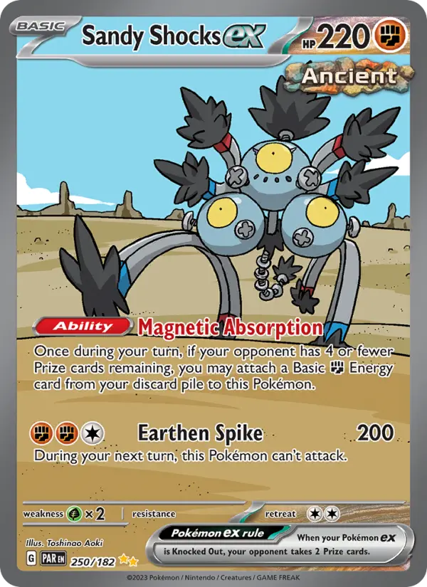 Sandy Shocks ex 250 card from Paradox Rift