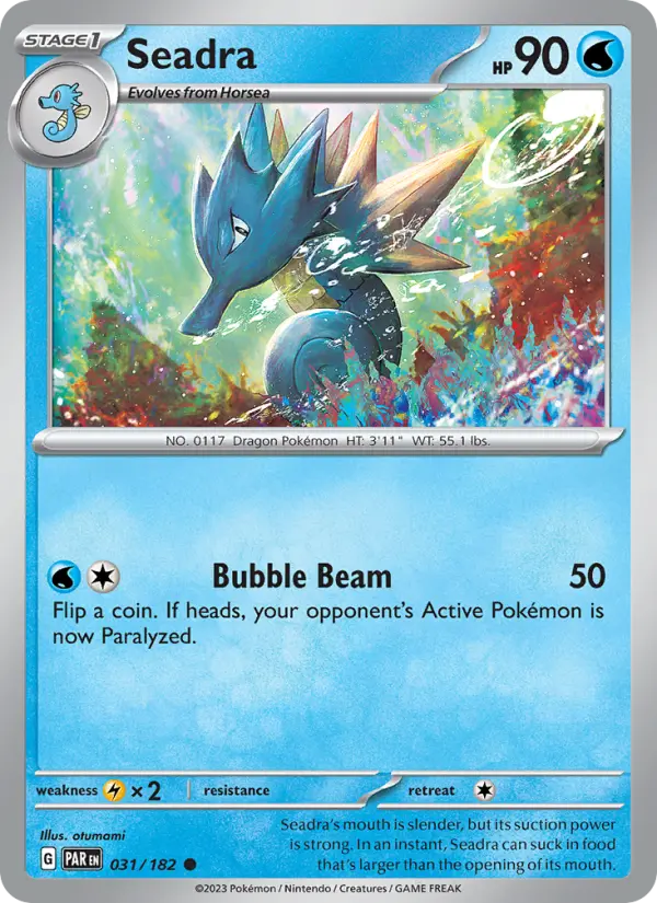Seadra 31 card from Paradox Rift