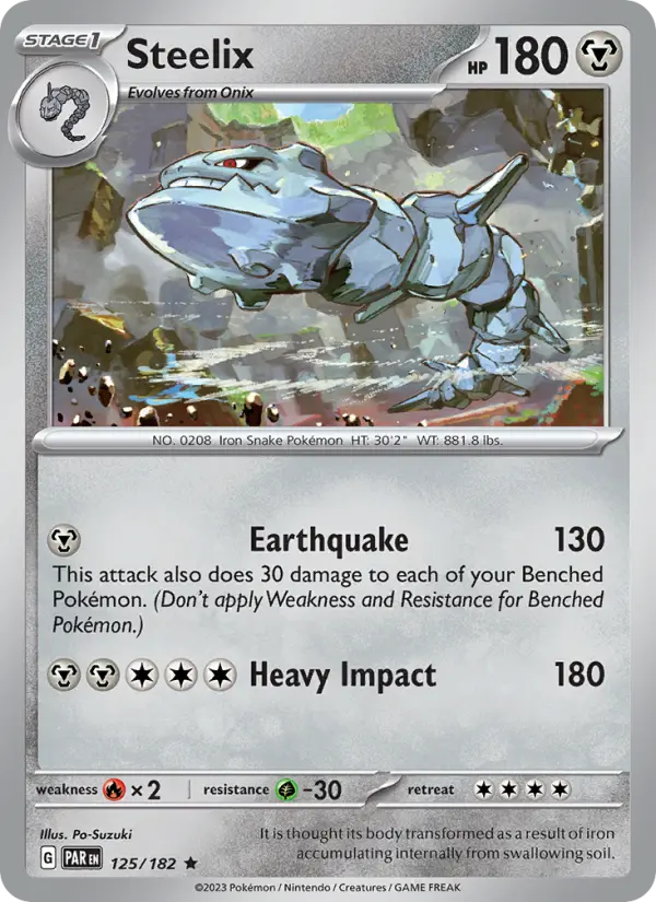 Steelix 125 — Paradox Rift 125, Holofoil finish