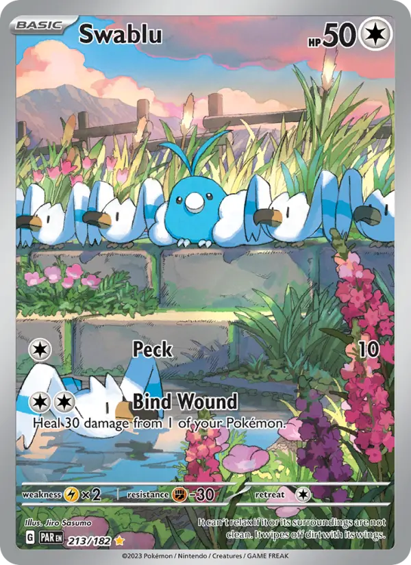 Swablu 213 card from Paradox Rift