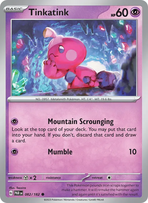Tinkatink 82 card from Paradox Rift
