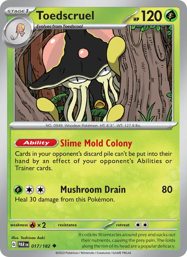 Toedscruel 17 card from Paradox Rift