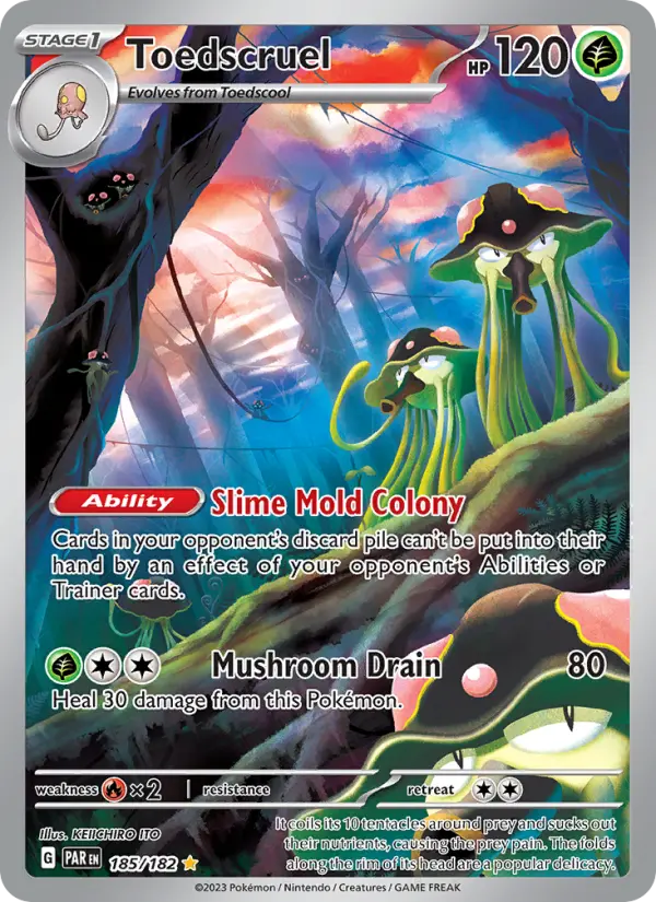 Toedscruel 185 card from Paradox Rift