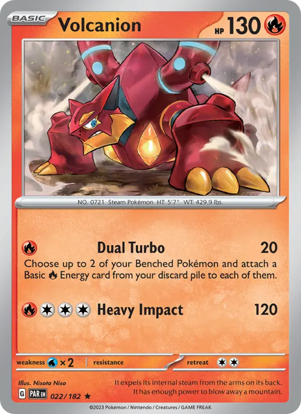 Volcanion 22 — Paradox Rift 22, Holofoil finish