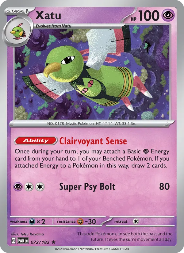 Xatu 72 card from Paradox Rift