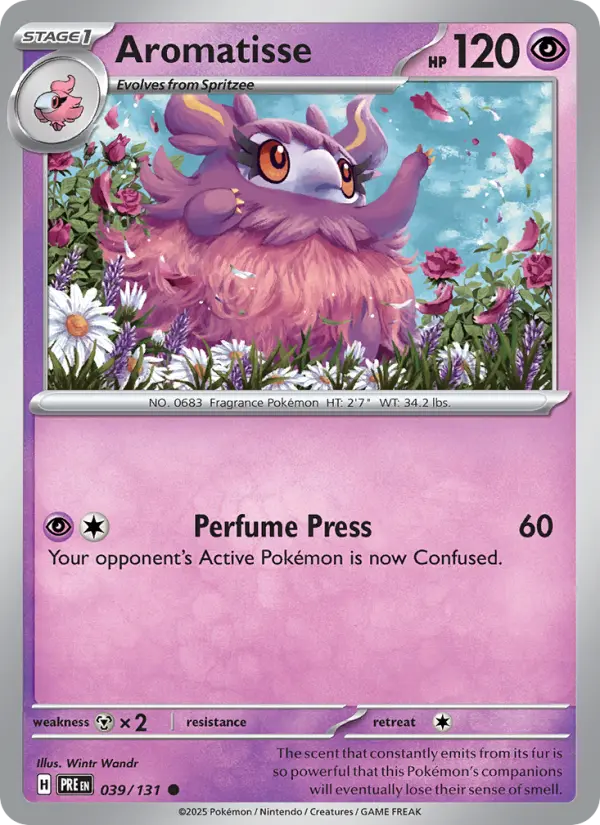 Aromatisse 39 card from Prismatic Evolutions
