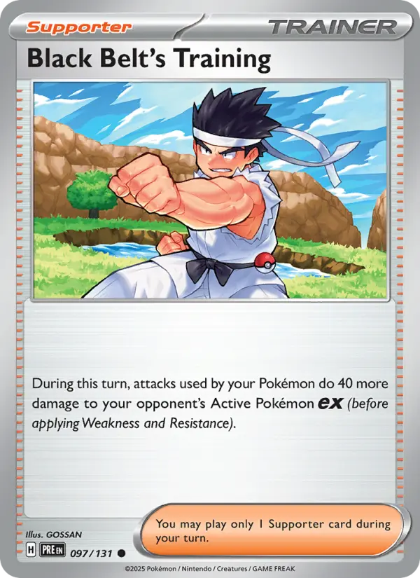 Black Belt's Training 97 — Prismatic Evolutions 97, Holofoil finish