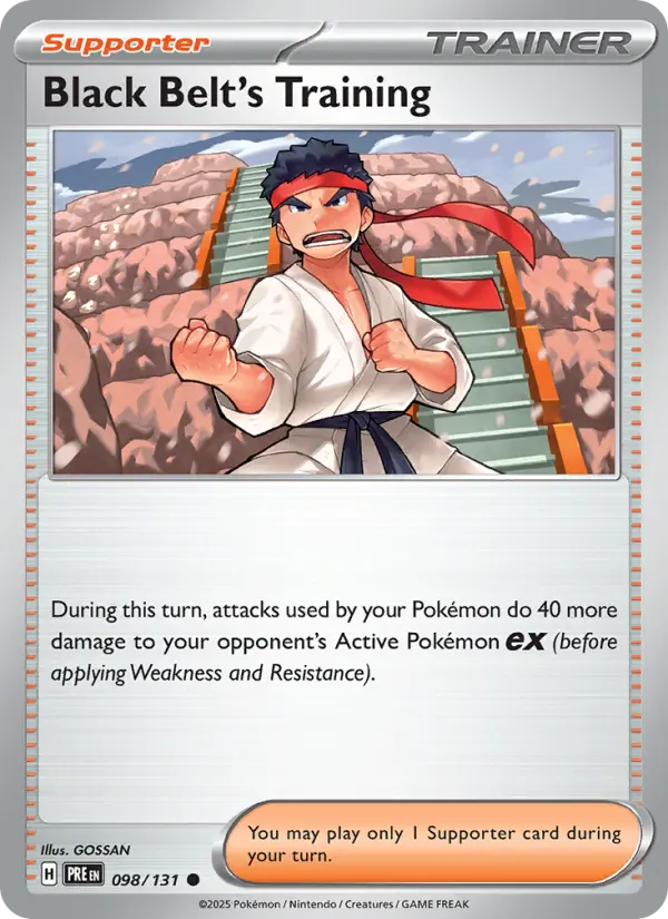 Black Belt's Training 98 — Prismatic Evolutions 98, Holofoil finish