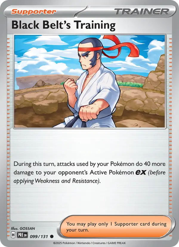 Black Belt's Training 99 — Prismatic Evolutions 99, Holofoil finish