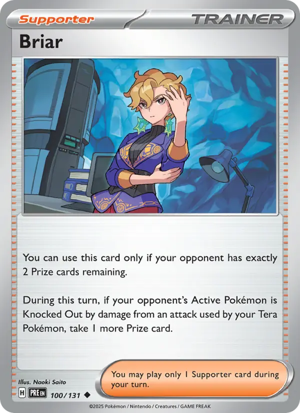 Briar 100 — Prismatic Evolutions 100, Holofoil finish