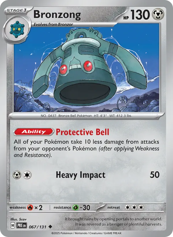 Bronzong 67 — Prismatic Evolutions 67, Holofoil finish