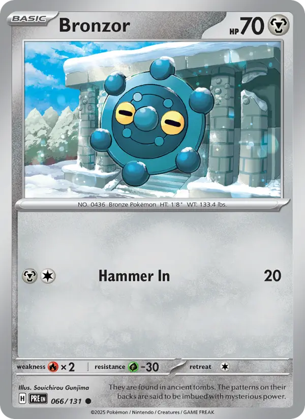 Bronzor 66 — Prismatic Evolutions 66, Holofoil finish