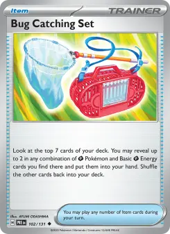 Bug Catching Set 102 — shown as an example of the Reverse Holofoil finish