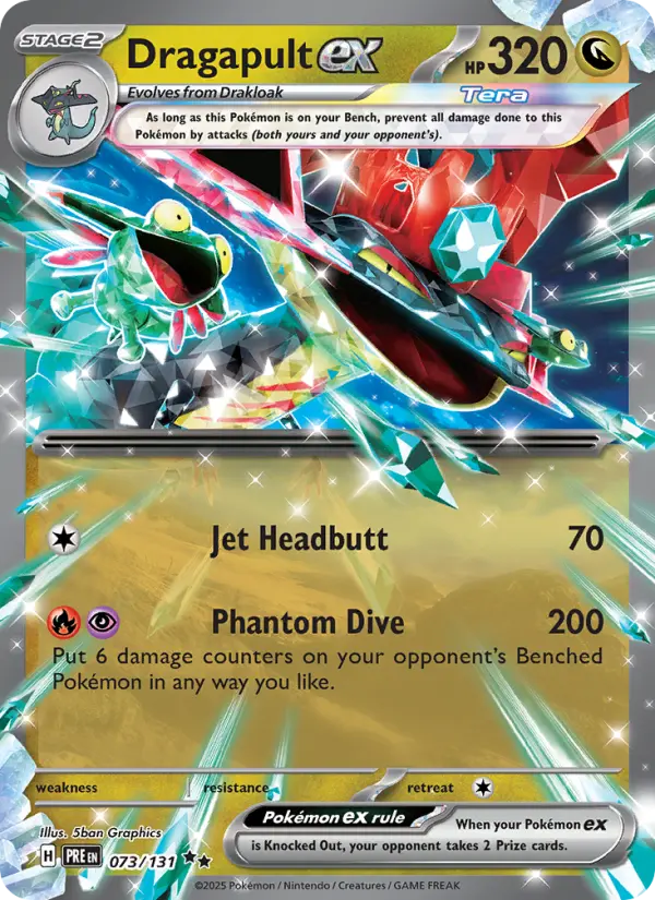 Dragapult ex 73 — Prismatic Evolutions 73, Holofoil finish